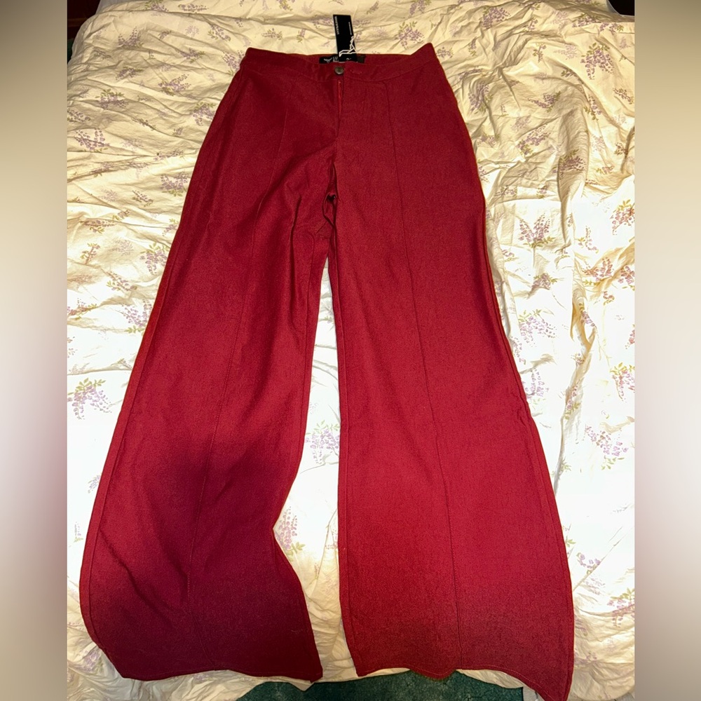 Lucky & Blessed Red Flare Pants